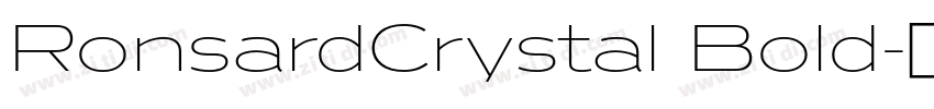 RonsardCrystal Bold字体转换